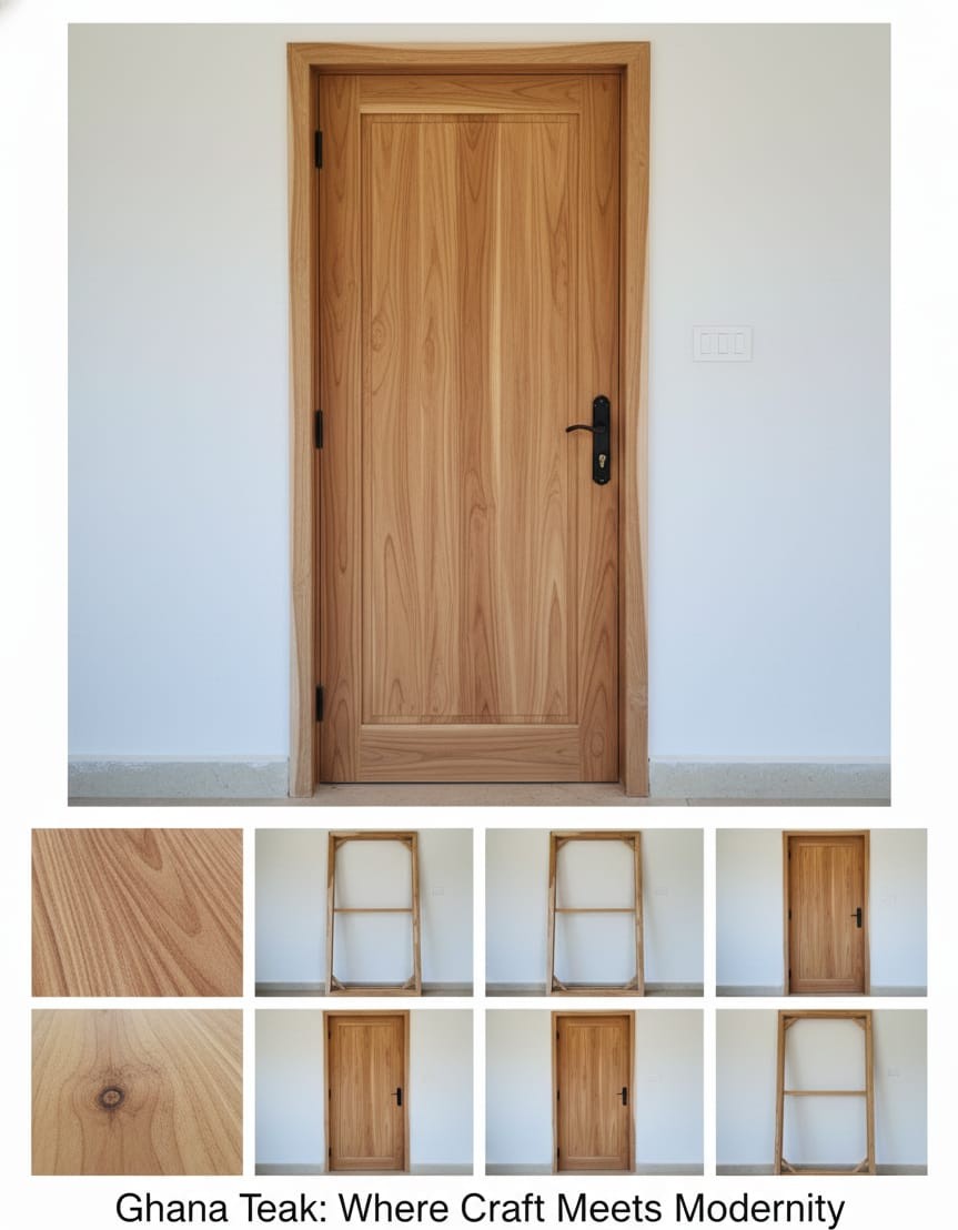 Wooden door frame