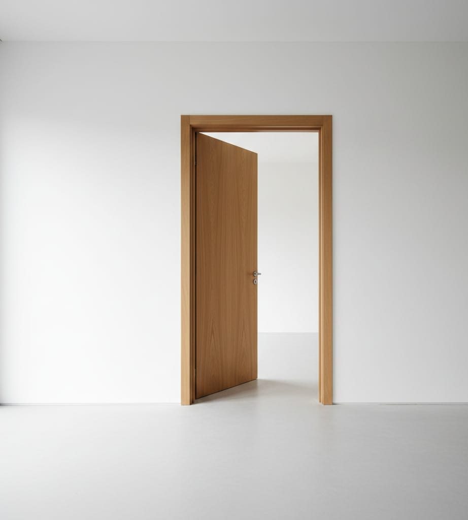 Wooden door frame